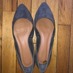 Suede flats
